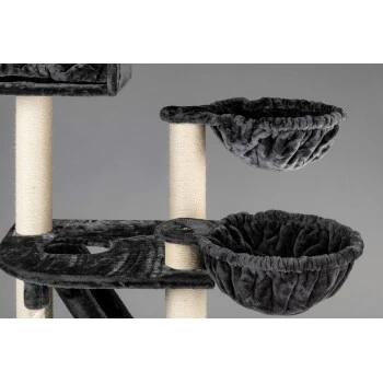 RHR Quality RHRQuality Kratzbaum Kilimandjaro De Luxe PLUS Creme/ Schwarz 3 RHR Quality RHRQuality Kratzbaum Kilimandjaro De Luxe PLUS Creme/ Schwarz – Bild 3