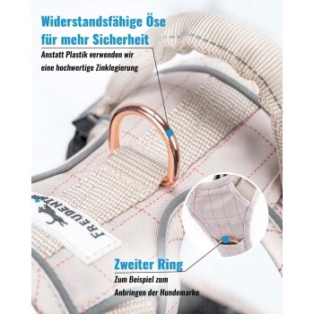 Freudentier Atmungsaktives Hundegeschirr S 5 Freudentier Atmungsaktives Hundegeschirr S – Bild 5