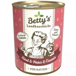 Betty's Landhausküche Rind & Herz 6 X 400g Für Katze