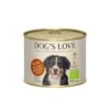 DOG'S LOVE BIO 6x200g Rind Mit Reis, Apfel & Zucchini