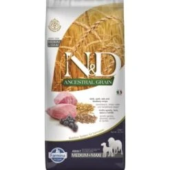 Farmina N&D Dog ANCESTRAL GRAIN Adult Medium/Maxi Lamm, Dinkel Und Heidelbeere 12kg
