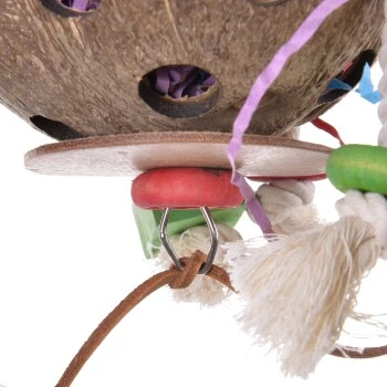 HappyBird Papageienspielzeug Coconut-Fun 2 HappyBird Papageienspielzeug Coconut-Fun – Bild 2