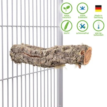 HappyBird Sitzstange Natur Kork L 2 HappyBird Sitzstange Natur Kork L – Bild 2