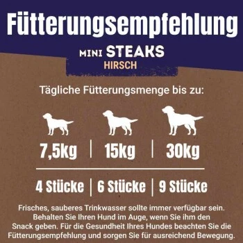 Adventuros Mini Steaks Hirsch 7x70g 3 Adventuros Mini Steaks Hirsch 7x70g – Bild 3