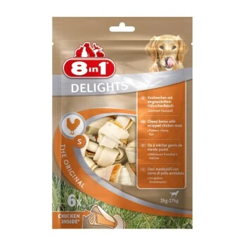 8in1 Delights Kauknochen Hähnchenfleisch Im Beutel S 6 Stück 1 8in1 Delights Kauknochen Hähnchenfleisch Im Beutel S 6 Stück