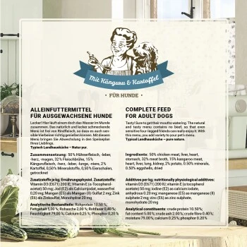 Betty's Landhausküche Mit Känguru & Kartoffel 6 X 400g Für Hund 6 Betty's Landhausküche Mit Känguru & Kartoffel 6 X 400g Für Hund – Bild 6