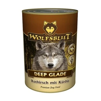 WOLFSBLUT Adult Deep Glade - Rothirsch Mit Kürbis - 6x395g 1 WOLFSBLUT Adult Deep Glade - Rothirsch Mit Kürbis - 6x395g