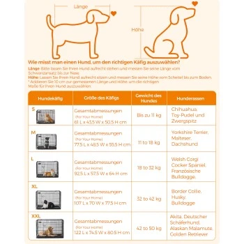 FEANDREA XL Hundekäfig Mit 2 Türen 61 Cm, 43,5 Cm, 50,5 Cm 2 FEANDREA XL Hundekäfig Mit 2 Türen 61 Cm, 43,5 Cm, 50,5 Cm – Bild 2